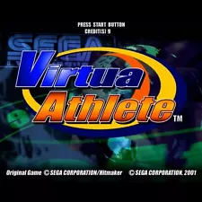 Used Virtua Athlete Arcade Game GD-ROM & Key Chip Sega NAOMI JVS Athletics