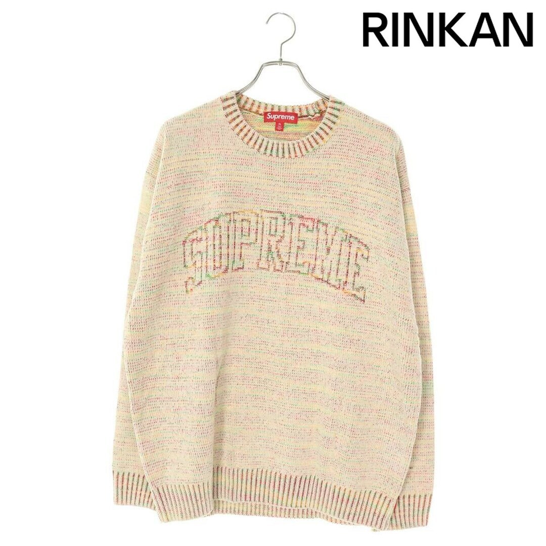 Supreme 24SS Contrast Arc Sweater Front Logo Acrylic Knit Mens XL 