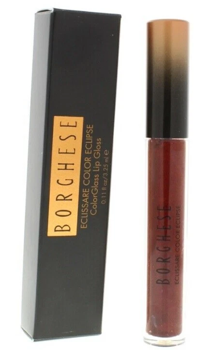 Brillo de labios Borghese Eclissare Colorglass OSCURO 0,11 oz OXBLOOD + CEPILLO FACIAL gratis Foto 2 de 2