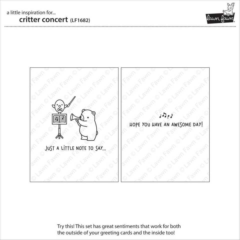 Clear Stamps 4"X6"Critter Concert LF1682 eBay
