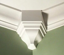 Crown Molding Corner Block fits 135 degree wall angle 