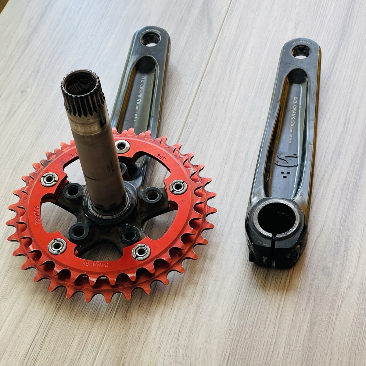 Surly O.D. OD Crankset 175 24mm Spindle 73mm BB Spacing 94