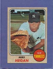 1968 Topps Mike Hegan New York Yankees MINT Nice Centering