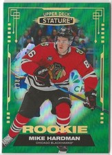 2021-22 Upper Deck Stature Green Rookie #109 Mike Hardman 138/149 Blackhawks