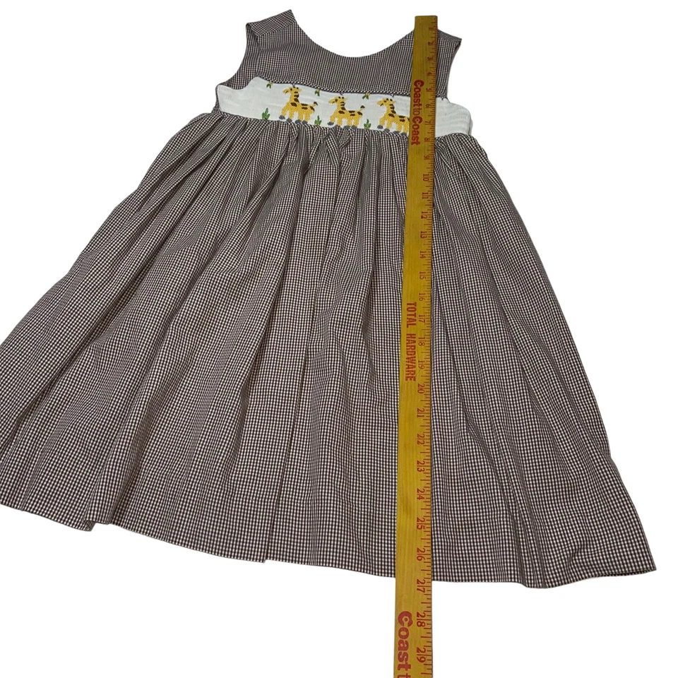 Vestido Remember Nguyen Marrón Guinga Calado Jirafa Botones Traseros Jersey Solero Foto 3 de 4