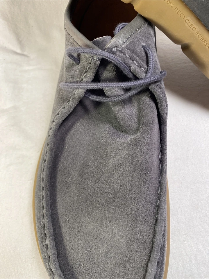 NUEVO Zapatos Kalso Earth Para Hombre Talla 11 Darby Gris Carbono Dk Taupe Gamuza Cuero Corbata Foto 2 de 4