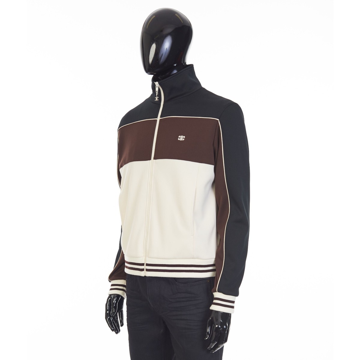 CELINE 1500$ Tracksuit Jacket - Triomphe Embroidery, Double
