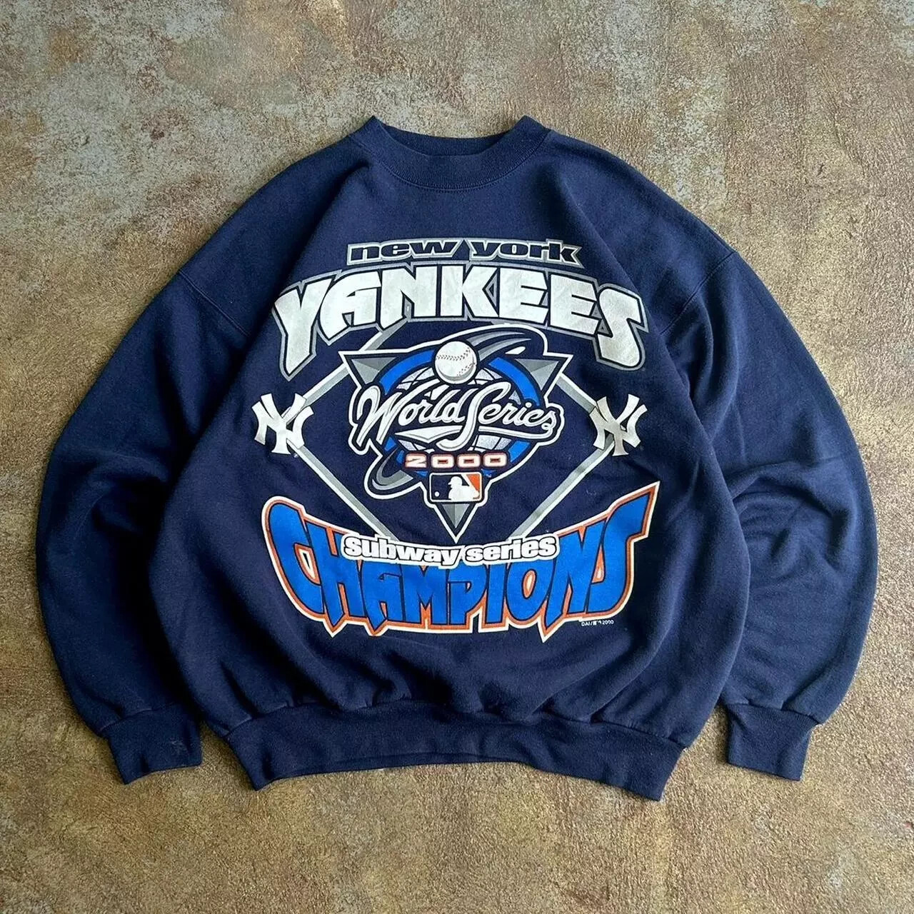 New York Yankees Baseball graphic navy color Sweatshirt AN37459