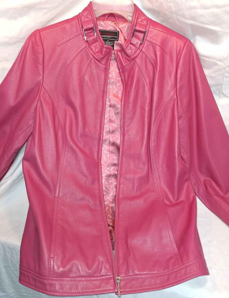 Pink Leather 1980s Vintage Coats, Jackets & Vests for Women for
