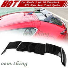Painted Black Fit FOR Mazda 3 4th BP Hatchback DTO Style Trunk Boot Spoiler 2025