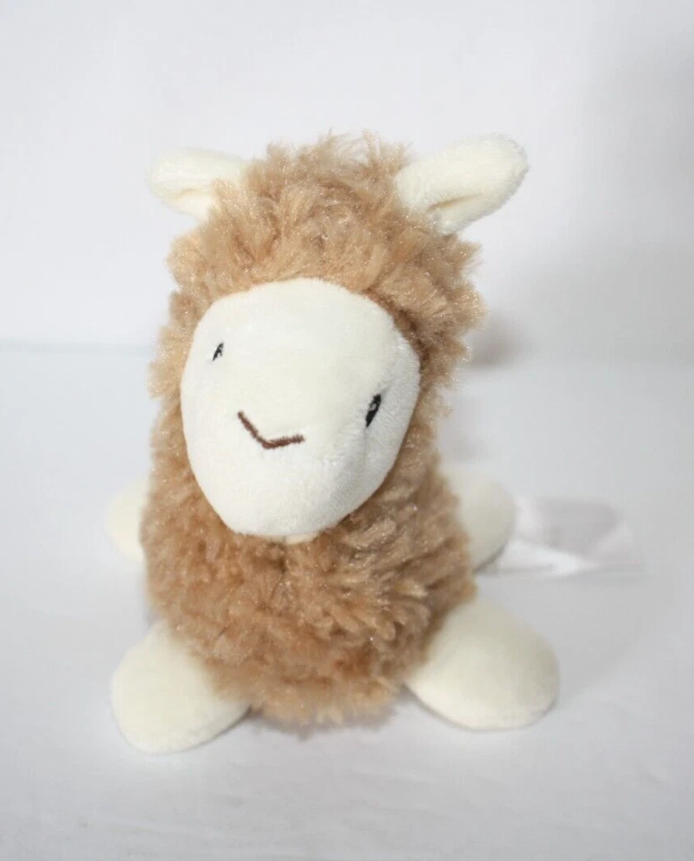 Animal Adventure Plush Llama Tan Beige Embroidered Eyes 6" Wild For Style 2020 - Image 2 of 4