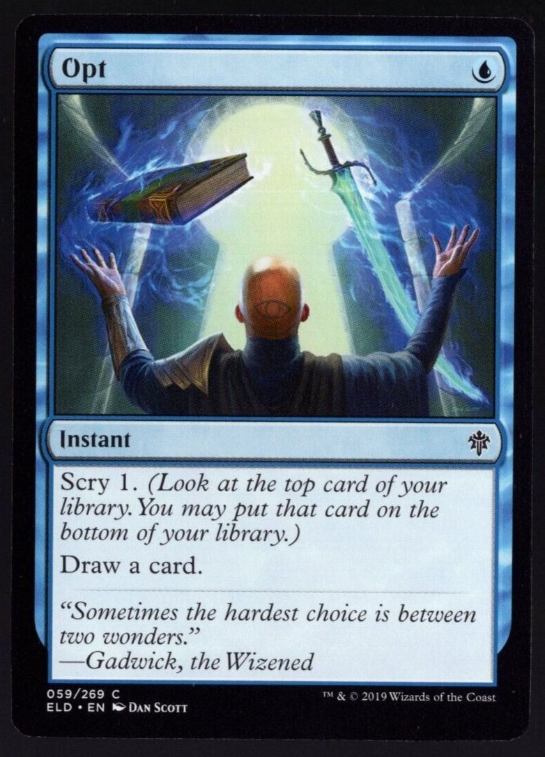 Opt 059/260 Non Foil Common Throne of Eldraine Magic The Gathering Near Mint