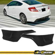 Fits 12-13 Honda Civic Si Coupe Only HF-P Style Rear Bumper Lip Side Splitter PU