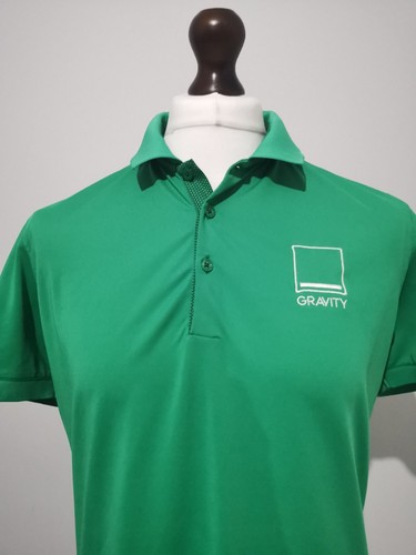 GALVIN GREEN Golf Polo Shirt Mens Size Medium Short Sleeve Green Gravity Stretch - Picture 2 of 10