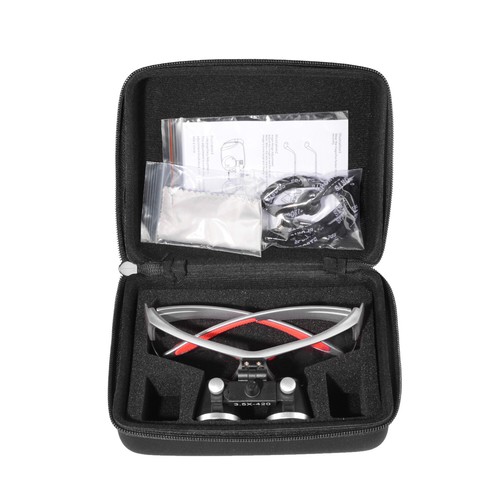 DY-117 Dental 3.5X Lupa Binocular Ajustable y Clip de Hierro Extra Plateado EE. UU. - Imagen 9 de 22