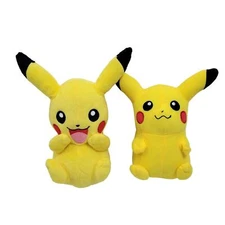 Pokemon Pikachu Lot of 2 Plush Black Tip Ears Size 9" & 7"  6224-3PL6