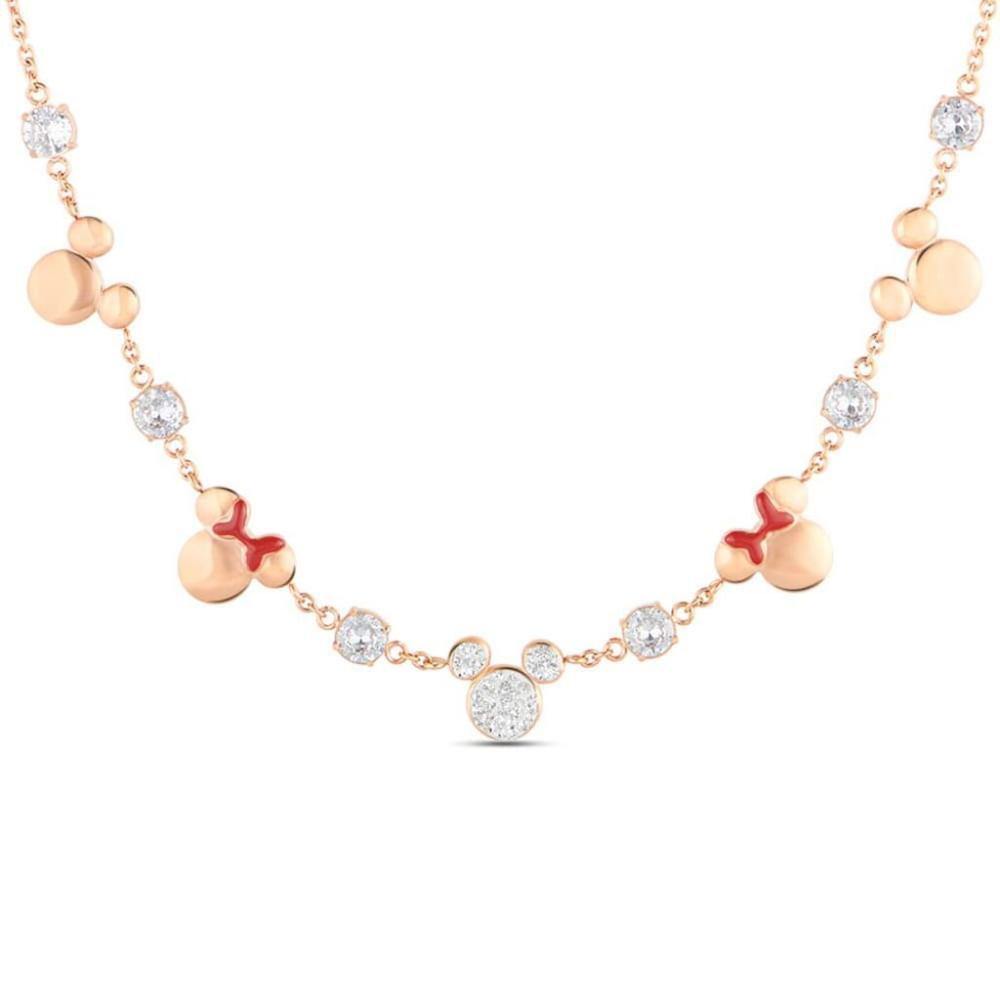 Collar de Mujer STROILI DISNEY 1675402 Acero Inoxidable Gold Rose Minnie