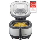 Fritteuse 3,5 L Öltank Friteuse 1800W Sichtfenster Edelstahl Metall-Luftfilter 