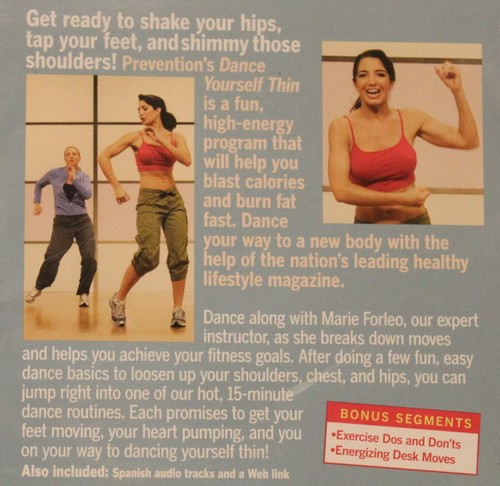 NEW 8 Prevention workout DVD lot dance yourself thin yoga Glycemic pilates walk - Foto 10 di 10