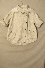 S6553 Caterpillar Women's Small Beige Zip/snap Up Jacket Salesman Sample Nwot