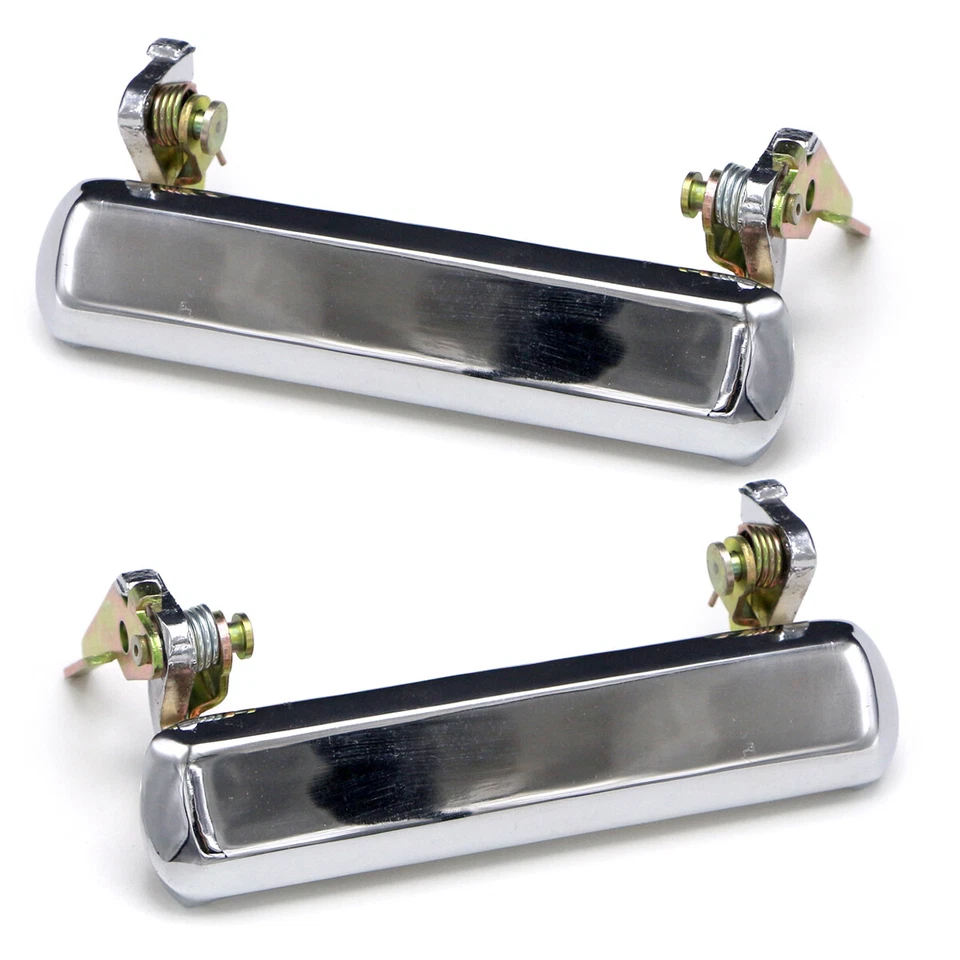 Lh+Rh Chrome Outer Handle Door Chrome For Nissan Datsun 720 Pickup 1980 - 1986 Foto 4 de 4