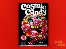 Cosmic Candy Punch candy package art 2x3" fridge/locker magnet vintage
