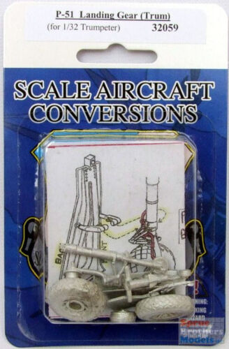SAC32059 1:32 Scale Aircraft Conversions - P-51 Mustang Landing Gear (TRP kit) - Picture 1 of 2