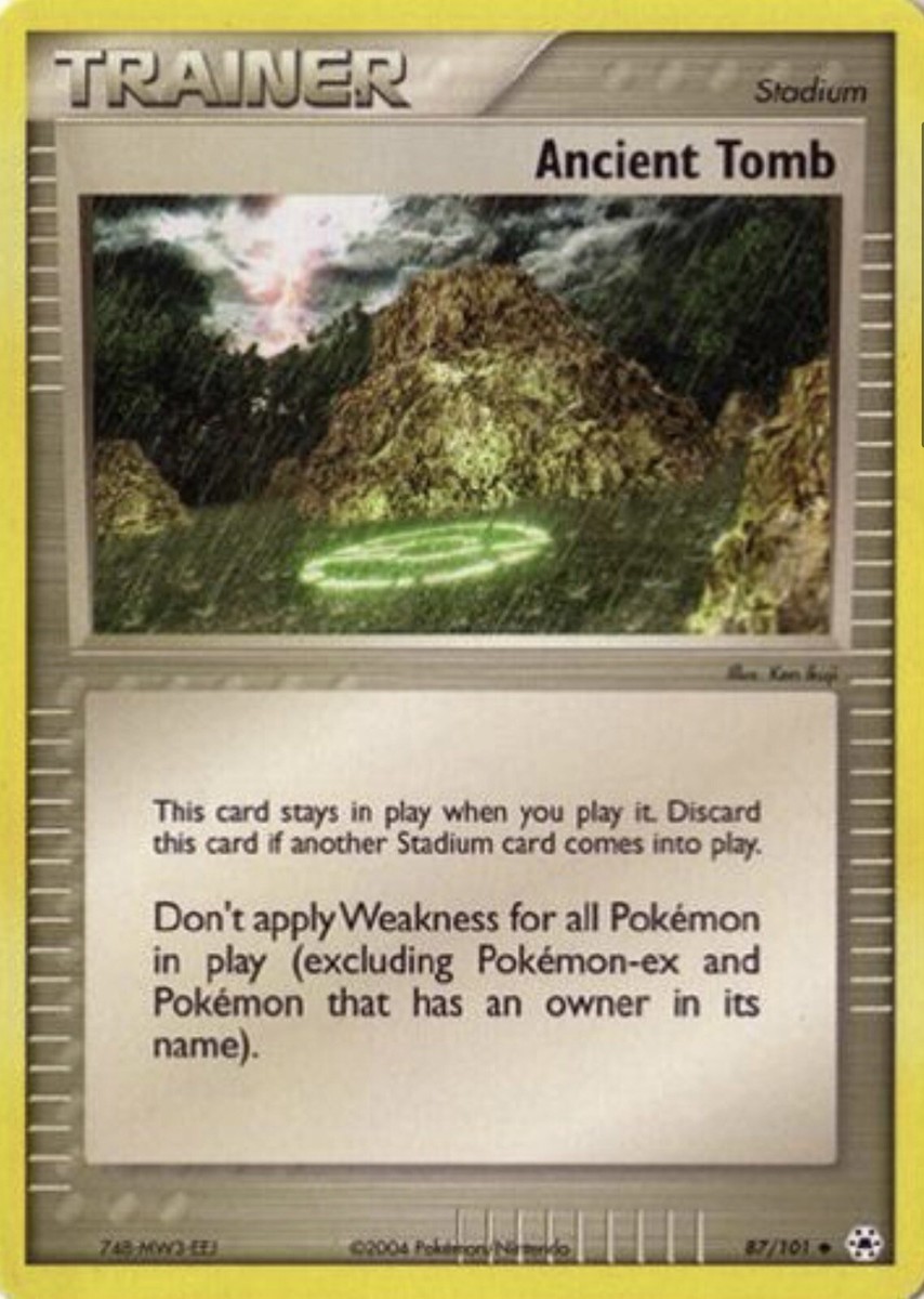 Trainer Ancient Tomb Reverse Foil Pokemon Card | eBay