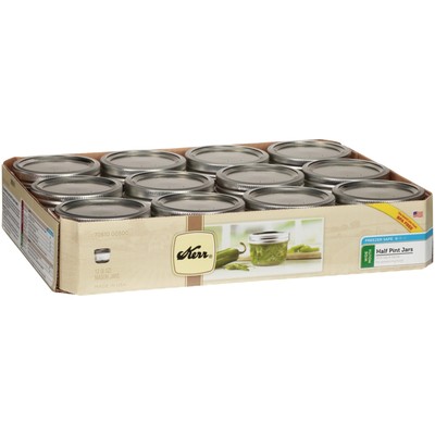 1 2 pint mason jars wide mouth