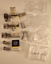 2 Allen Bradley 800MR-N6 Locking Covers + 800MR-A1D1 Push Button Unit + 800MR-N4
