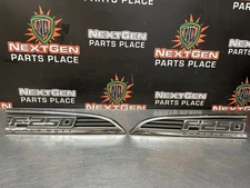 2011 FORD F250 DIESEL LH RH DRIVER PASSENGER SIDE FENDER EMBLEMS OEM #1091