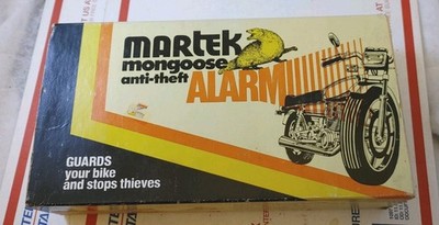 Vintage Martek Mongoose Motorcycle Anti Theft Alarm System Kit NOS 1980's 12V