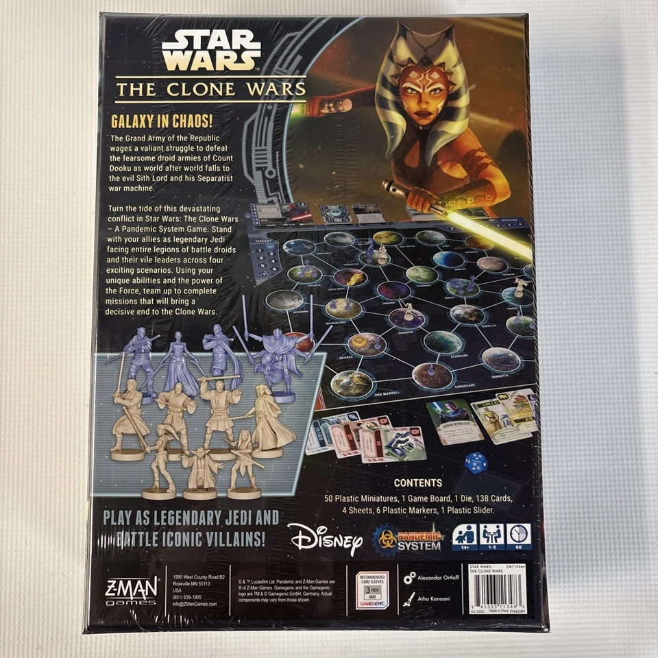 Star Wars the Clone Wars Board Game Pandemic Z-Man Games , Brand New Sealed - Image 2 of 4