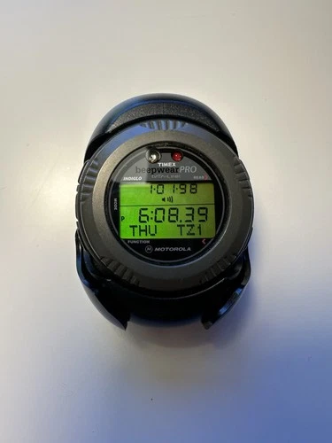 RARE Timex Vintage Motorola Beepwear Pro Pager Watch  Works Tested