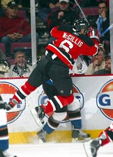Dan McGillis New Jersey Devils goes up v Jakub Klepis Washin- Ice Hockey Photo