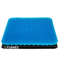 LYUANEC Gel Seat Cushion for Long Sitting, (18.5 Inch Extra Large) Gel Cushio...
