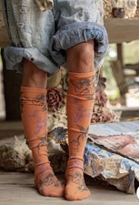 Magnolia Pearl I Love You Over The Knee Socks NWT RARE