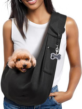 Borsa Da Viaggio per Cani, Regolabile Borsa Animali Domestici, Trasportino Da Pa