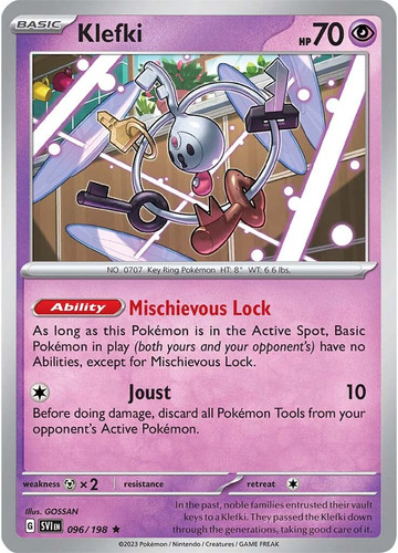 Klefki (096/198) [Scarlet & Violet: Base Set] Lightly Played Reverse Holofoil Po