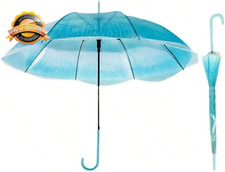 Jellyfish Transparent Umbrella, Romantic Creative Cute Automatic Open J Hook Han