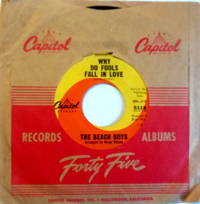 BEACH BOYS - Fun Fun Fun / Why Do Fools - 45rpm  1964  Capitol Records 5118 SURF