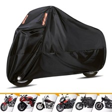 Motorrad Abdeckung 245cm Motorradplane Abdeckplane Cover Wasserdicht Schneefest