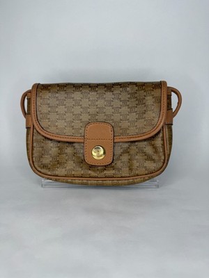 Authentic Celine Macadam Triomphe Blazon Mini Crossbody Bag Vintage