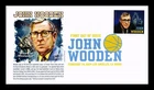 US COVER JOHN WOODEN BASKETBALL IMPERFORATE FIRST DAY ISSUE PANDA CACHET