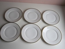 HUTSCHENREUTHER SERIE FAVORIT m. ORNAMENT-GOLDRAND elfenbein-farbig 6 Essteller