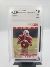 2011 Score Colin Kaepernick Rookie Card BCCG 10 #320A San Francisco 49ers SET 2. rookie card picture