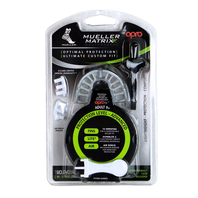 Mueller Matrix Advanced Mouthguard: Adult /  Age 9 and Older (Black)
