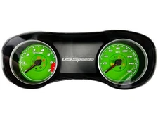 US Speedo Green Dodge Charger Gauge Face for Clusters 2015-2024 (160 MPH)