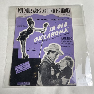 Put Your Arms Around Me Honey Sheet Music -  Vintage 1937
