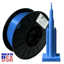 Blue AF Silk PLA 3D Printer Filament, 1.75 mm Diameter, 1 kg Spool